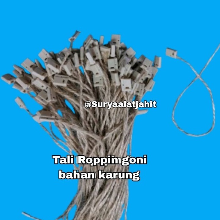 

ORIGINAL Tali Hang Tag Rami Goni coklat 1ikat1pcs rp1451ikat