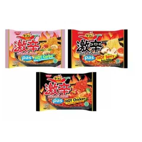 NISSIN GEKIKARA MIE RAMEN  PAS HOT