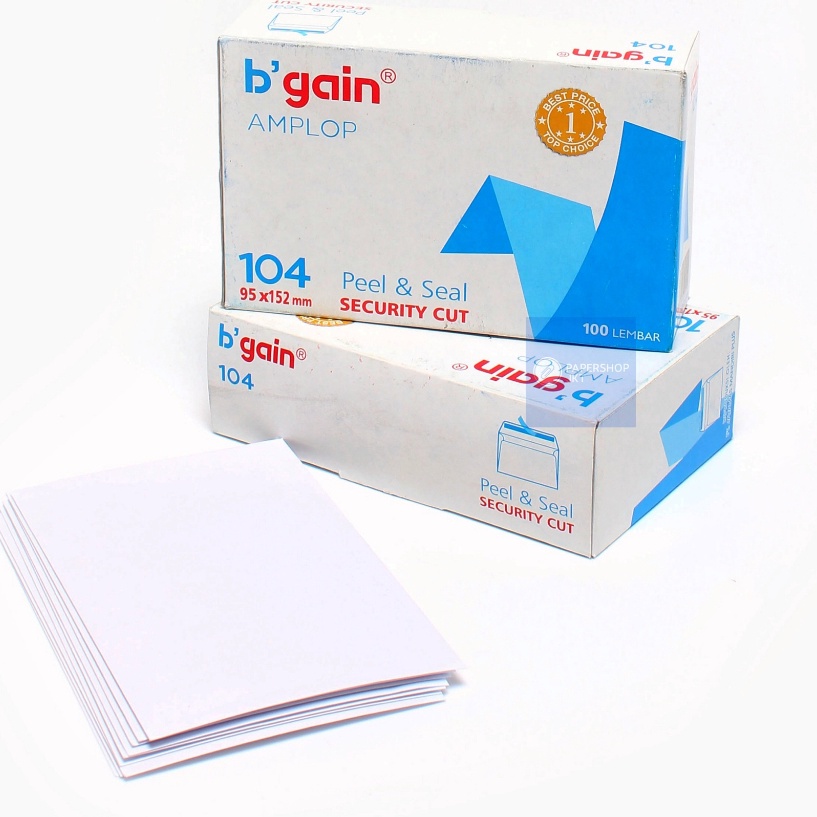 

KI3 Amplop Putih Bgain Ukuran 14 95x152 Mm Peel seal PACK