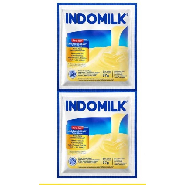 

Susu Kental Manis Indomilk Rencengan 37 Gr x 6 Sachet