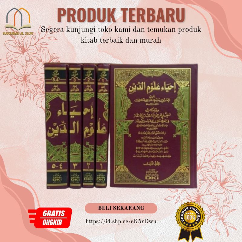 Promo Ihya Ulumuddin Dki 4 Jilid 5 Juz / Ihya Ulumudin Dki Kuning / Kitab ihya ulumuddin dki kuning