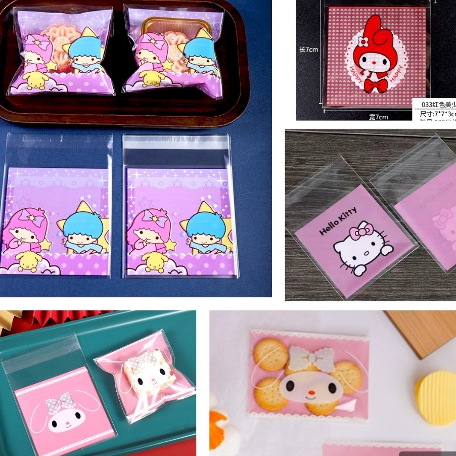 

SEGERA BELI PLASTIK COOKIES MELODY LITTLE TWINS STAR 7x7cm 1x1cm 13x1cm PLASTIK KEMASAN SANRIO KUE PERMEN SERBA