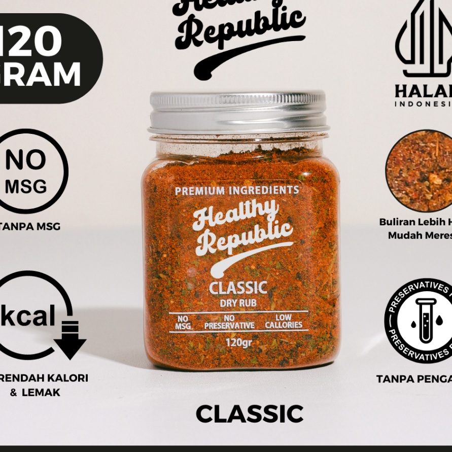 

FLAS SALE Healthy Republic Bumbu Marinasi Serba a Rendah Kalori Rendah Lemak Spices 12Gram