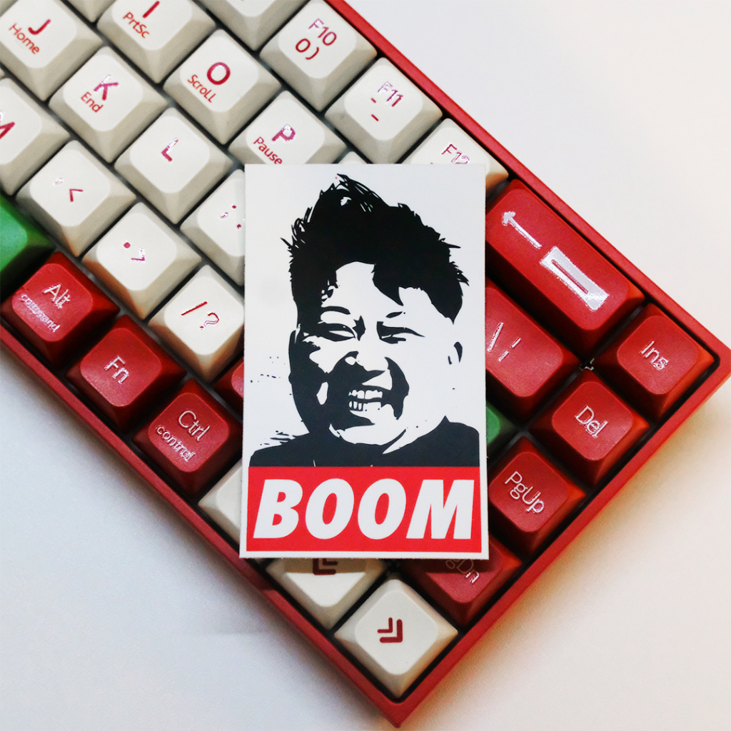 

STICKER BOOM KIM JONG UN SMILE