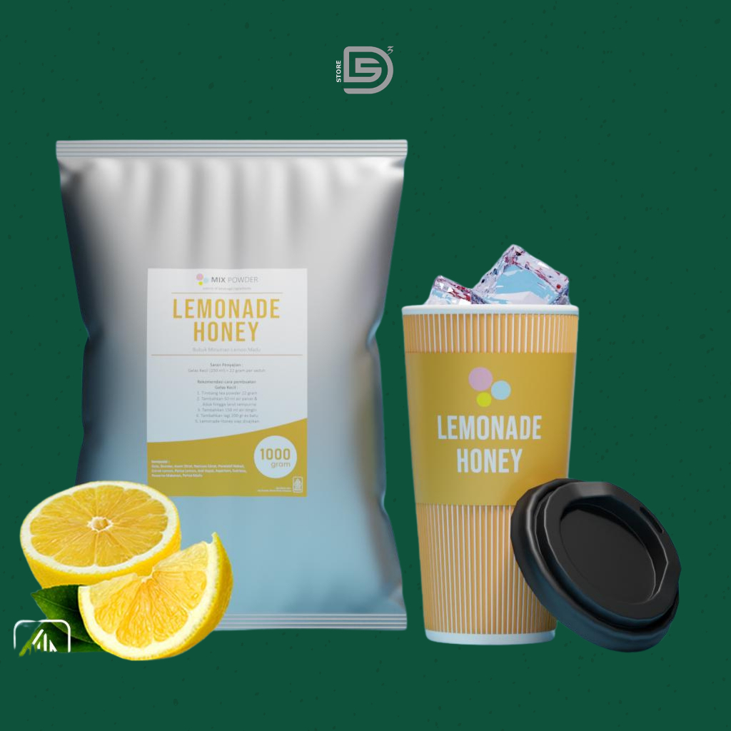 

Bubuk Minuman Rasa Madu Jeruk / Mix Powder Lemonade Honey Rasa Madu Jeruk 100 Gram