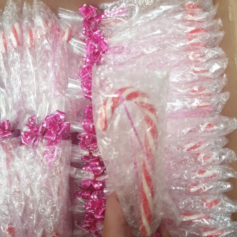 

Candy cane permen tongkat natal 12cm 1paket isi 150pcs