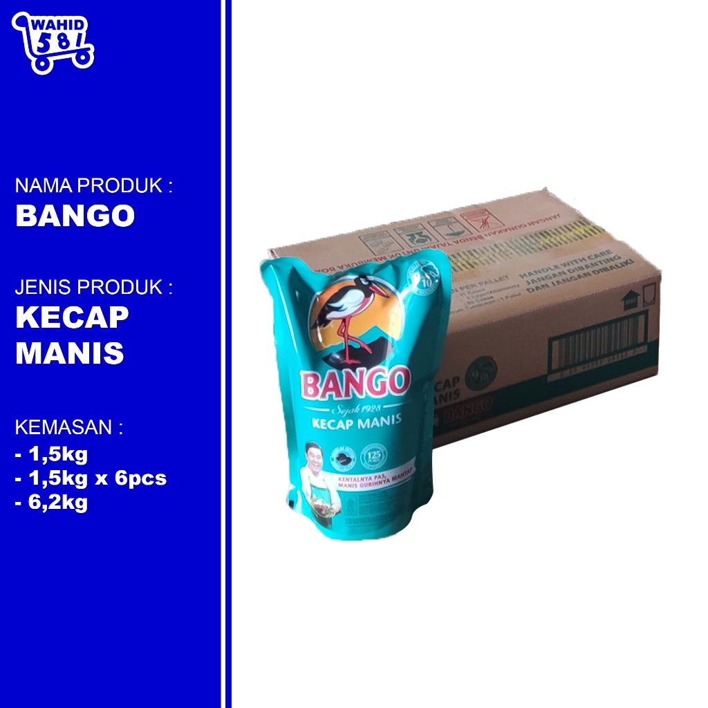 

Kecap Manis Bango 1,5L x6 Pouch