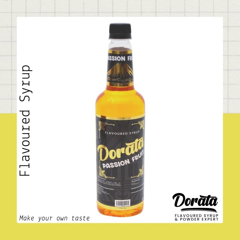 

Dorata Passion Fruit Syrup 750 ml - Sirup Dorata Rasa Markisa Premium