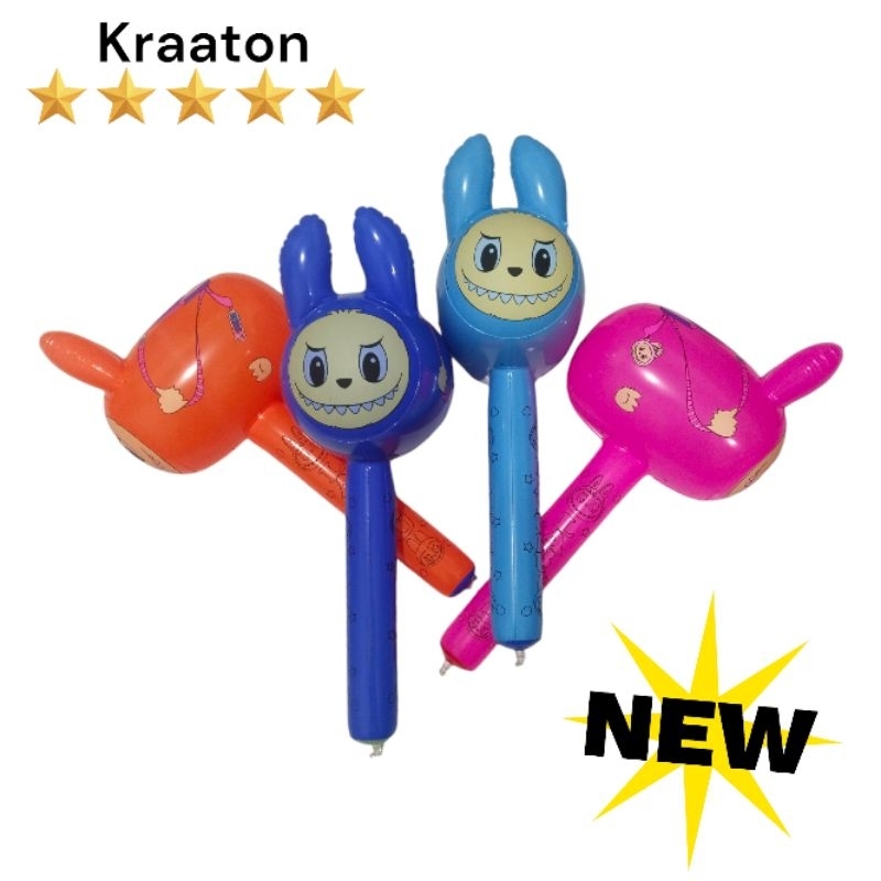 balon palu labubu / palu kepala labubu mainan tiup balon palu model labubu