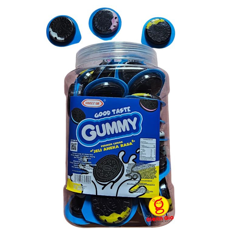 

Permen Lunak Jeli Aneka Rasa bentuk Gummy Sweet Me toples isi 50 pcs