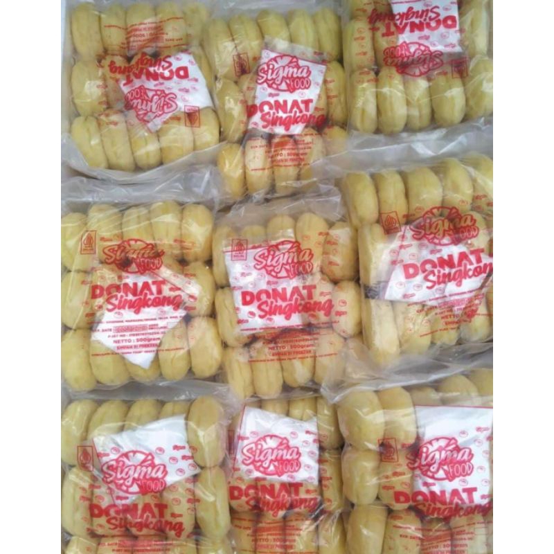 

donat singkong sigma siap goreng ± 500 gr isi 15 pcs