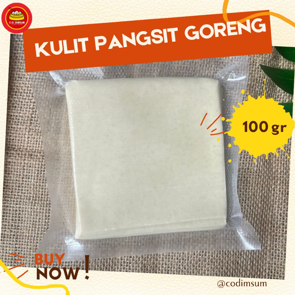 

Kulit Pangsit 100 gram | Kotak Pangsit Goreng |Original Tipis dan Elastis Gyoza Pangsit Dumpling