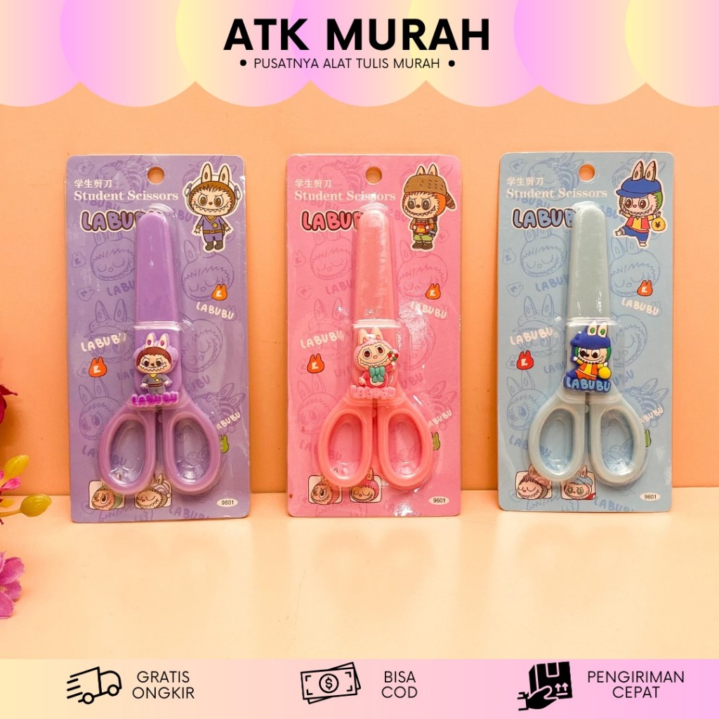 

GUNTING LABUBU PLUS PELINDUNG GEMAS MN-1594 GUNTING KERTAS LUCU KADO UNIK MURAH TERJANGKAU