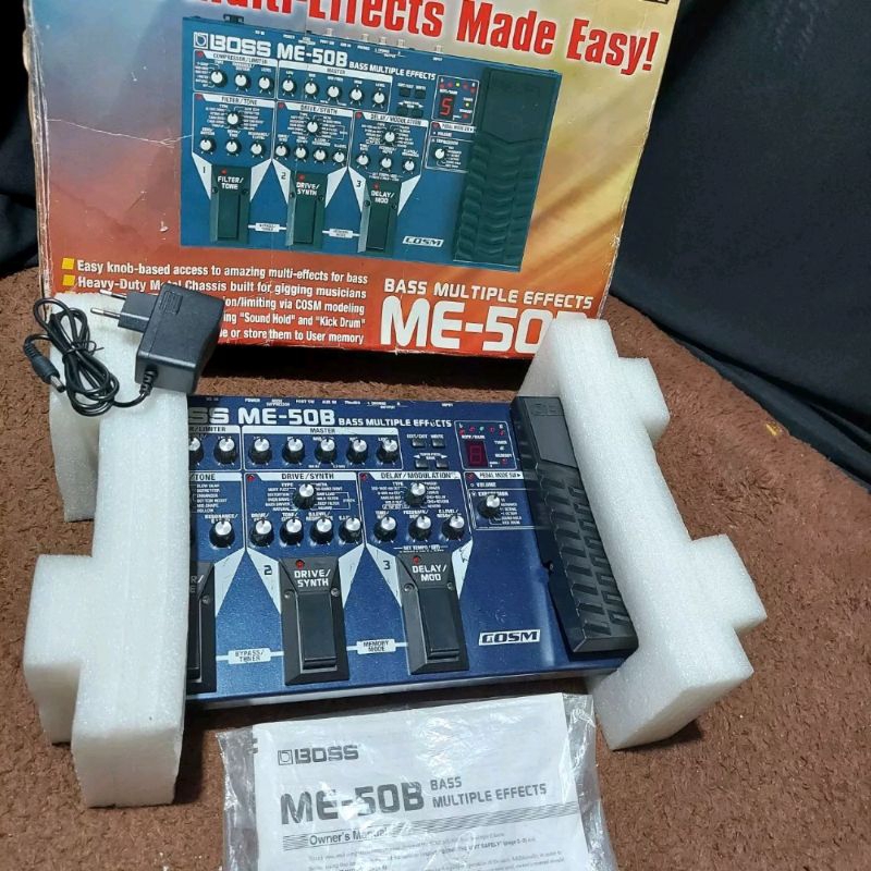 Efek BASS BOSS ME-50B COSM Bass Multiple Effects Pedal Fx Digital ME50B