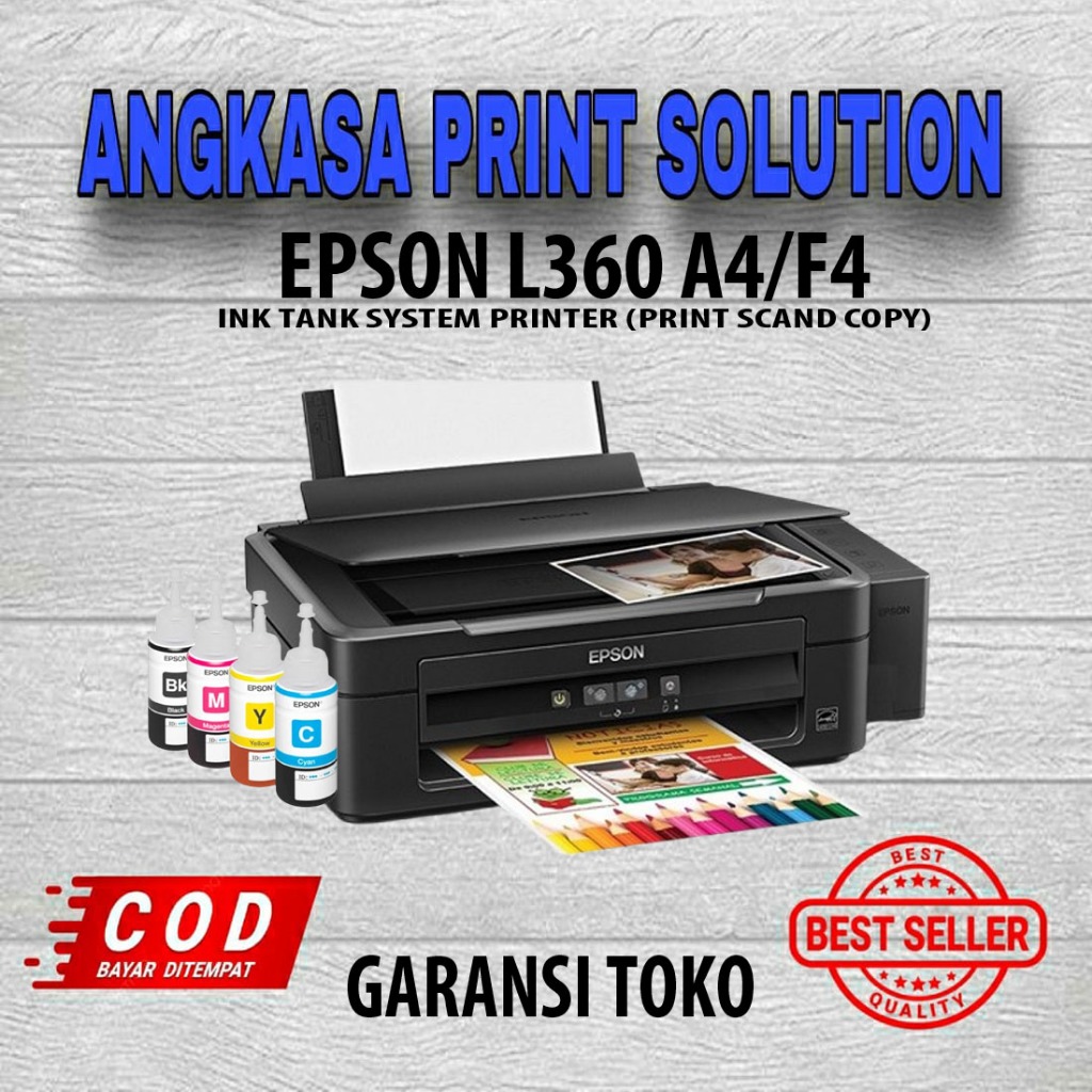 Printer Epson L360 Copy Print Scan Tinta All in One Printer l360 Infus