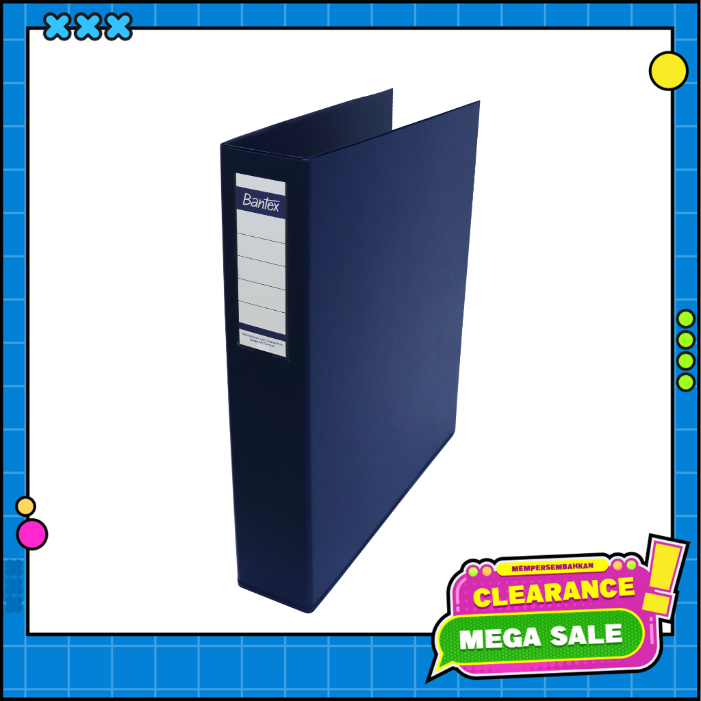 

Ring Binder A3 Potrait 3D 65mm Blue- 8163 01