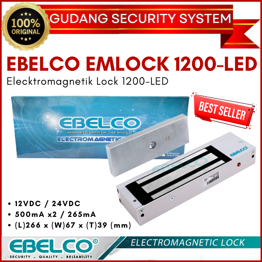 Ebelco Emlock 1200 Magnetic Lock (Em Lock 1200 lbs)