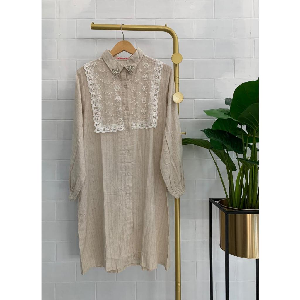 Atasan Wanita Tunik Import Premium Linen