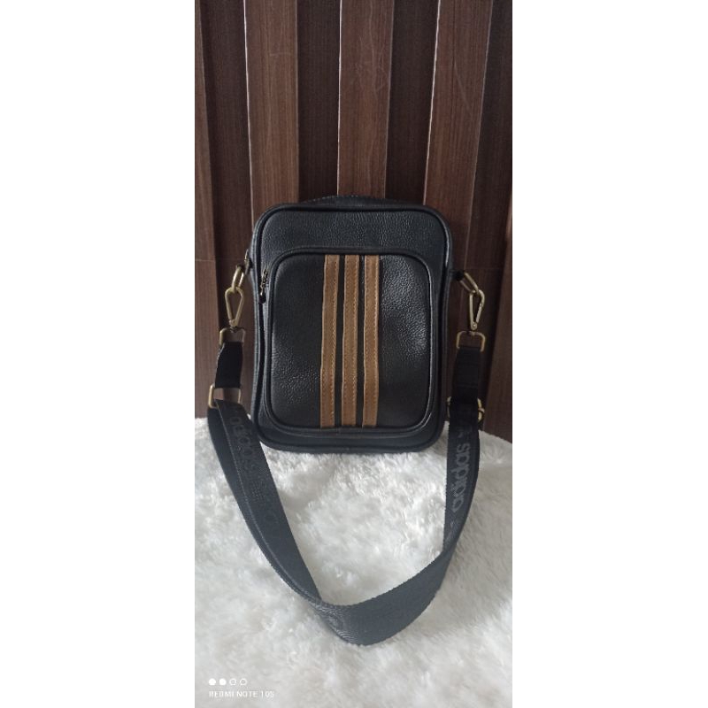 tas kulit asli model adidas harga murah