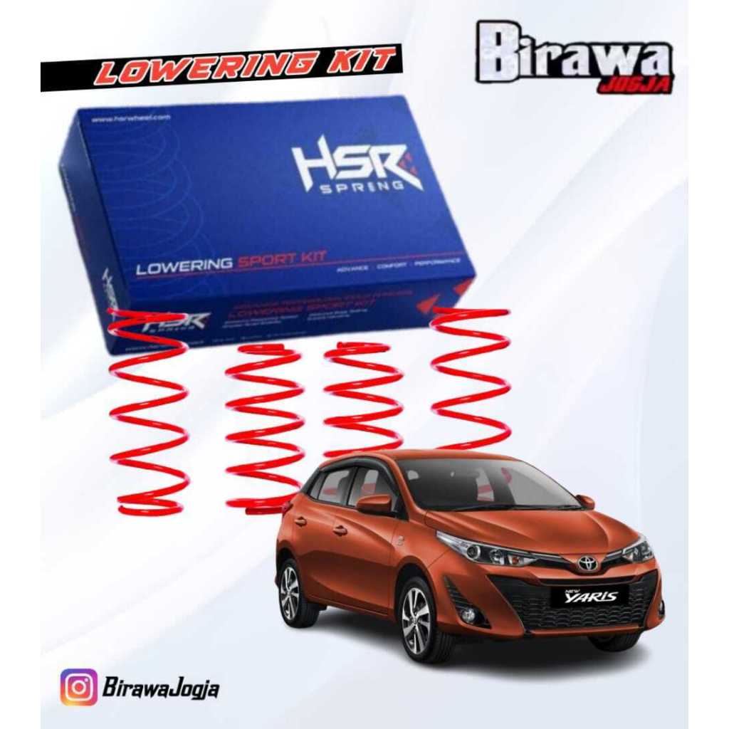 Lowering Kit Yaris - Per Ceper Toyota Yaris Batman/Lele Merk Hsr Warna Merah