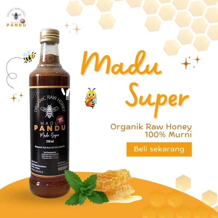

Madu Super 350ml | Madu Murni Madu Pandu 100% Madu Asli 350gr