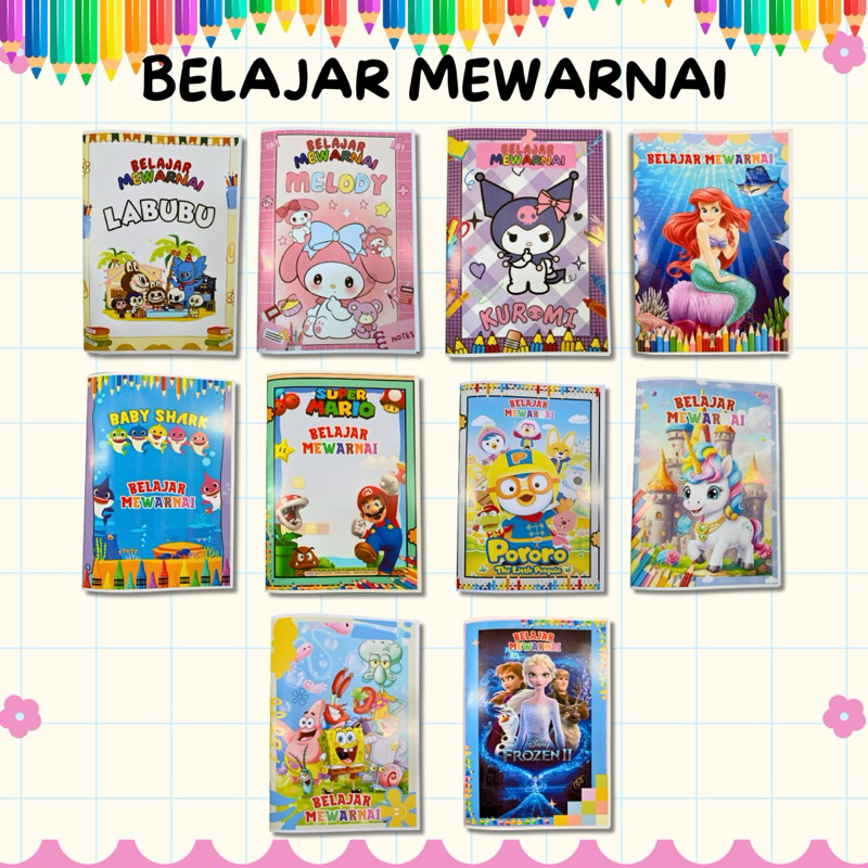 

Buku Mewarnai Karakter A5 / mewarnai anak