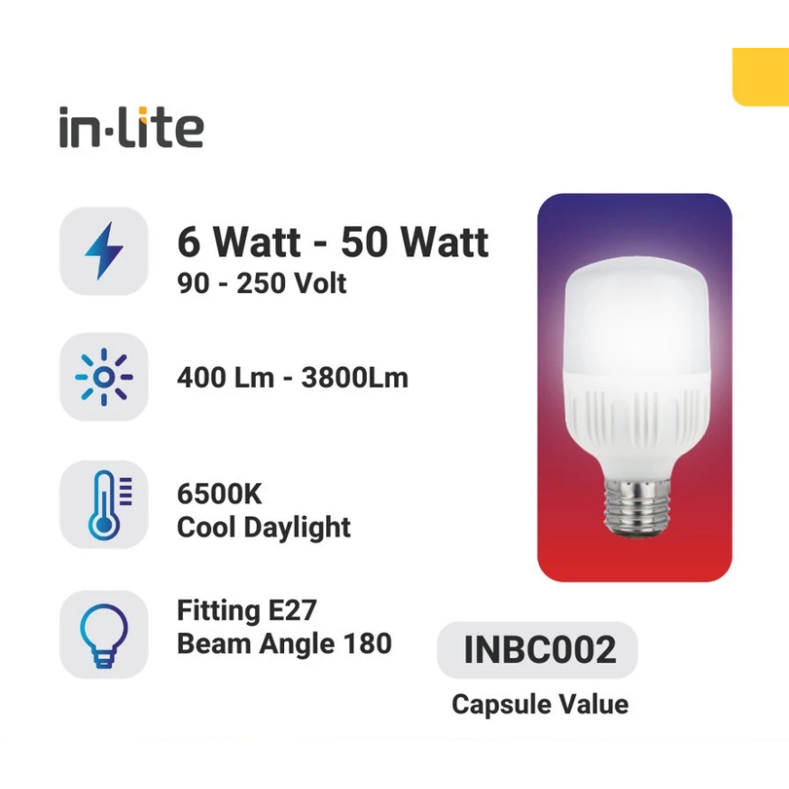 lampu In-Lite INBC002 20w 30w 40w 50w 80w