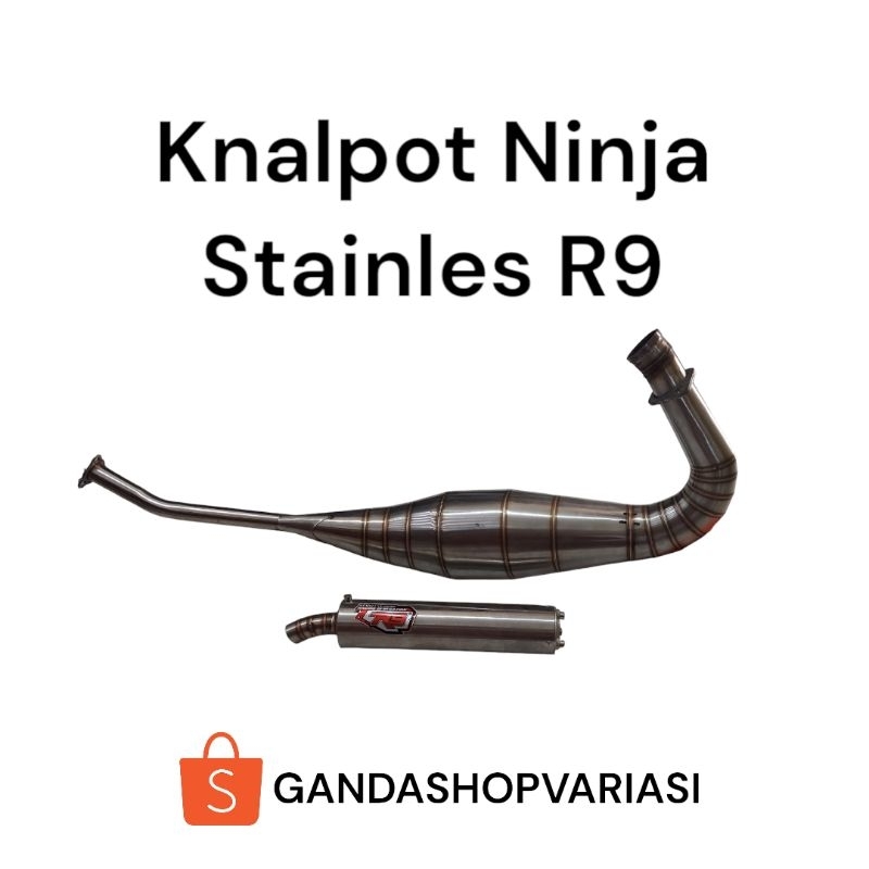 knalpot ninja stainless R9 untuk ninja R SS RR KRR