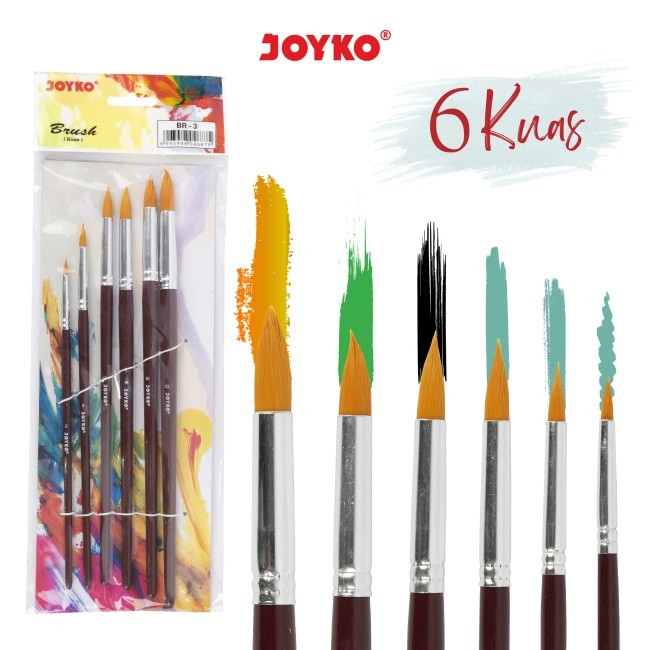 

JOYKO - Brush Kuas Cat Air Cat Minyak Lukis Acrylic Joyko BR-3 / BR-4