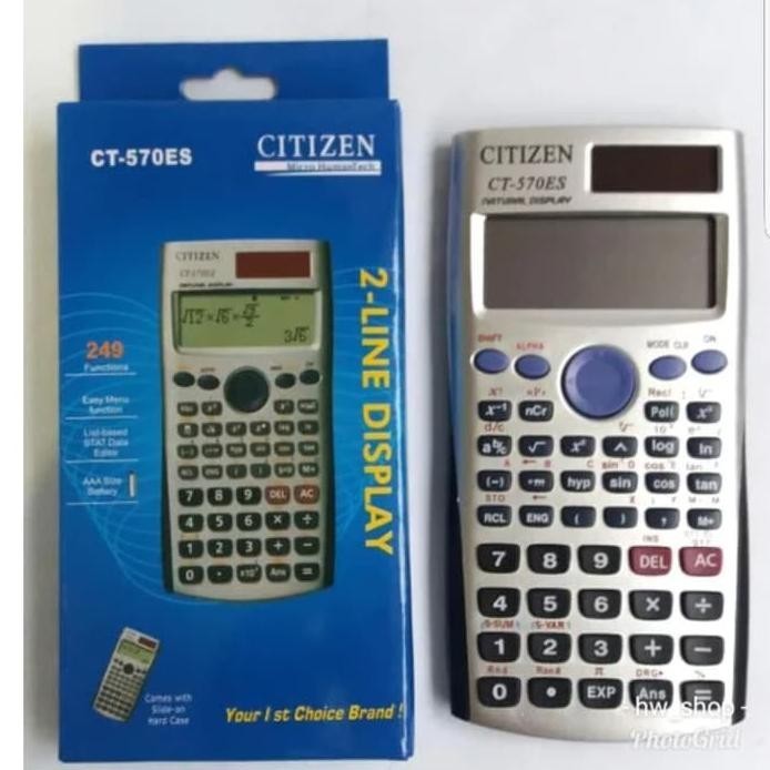 

Kalkulator Scientific Citizen CT 570 Es 12 Digit / Kalkulator Sekolah