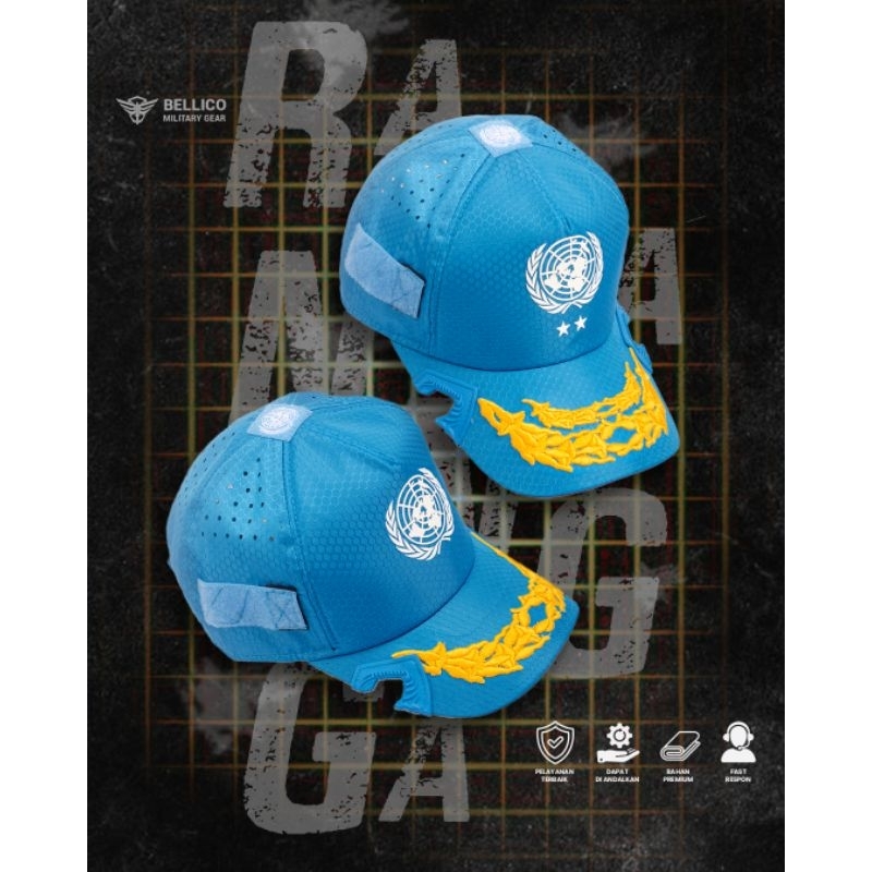 Topi Tactical Premium Waterrepellant Ranangga Blue UN Pamen dan Pati