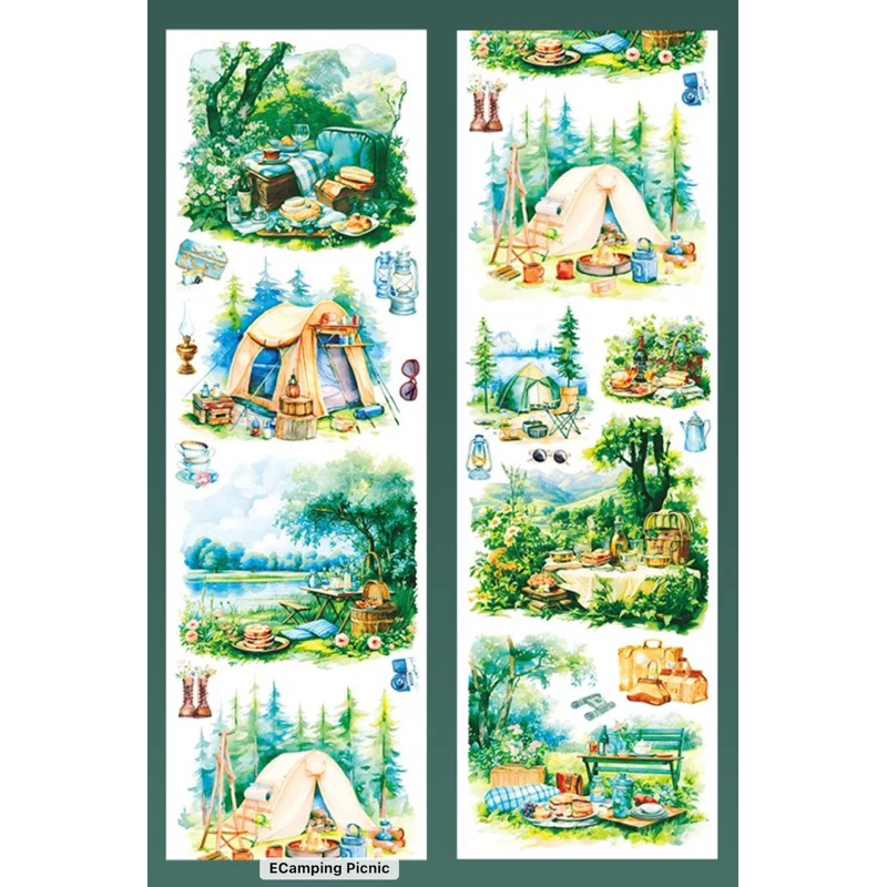 

Washi Tape Transparant Sticker Vintage Aesthetic Scrapbooking Journaling