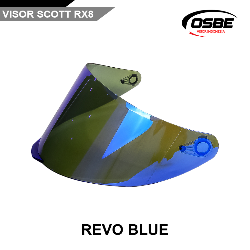 OSBE Visor scott Rx-8 PNP A9V/ DQL Helm Full Face Iridium / Helm Full face / Original SNI