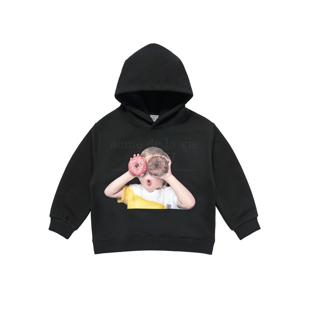 Kids ADLV Baby Face Donuts 1 Hoodie Black
