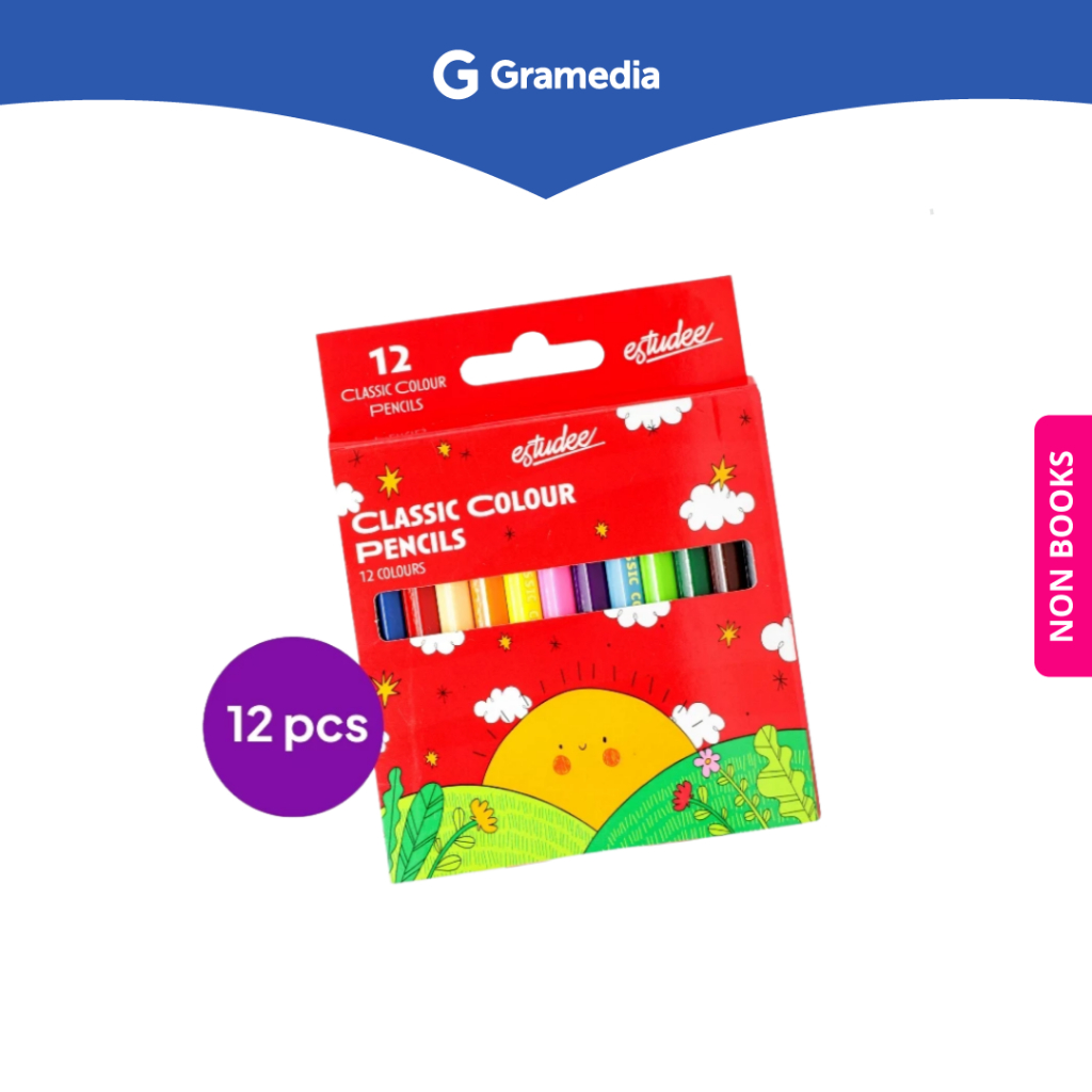 

Gramedia Depok - ESTUDEE CLASSIC COLOR PENCIL 12 HALF LENGHT ES-PCL12HALF