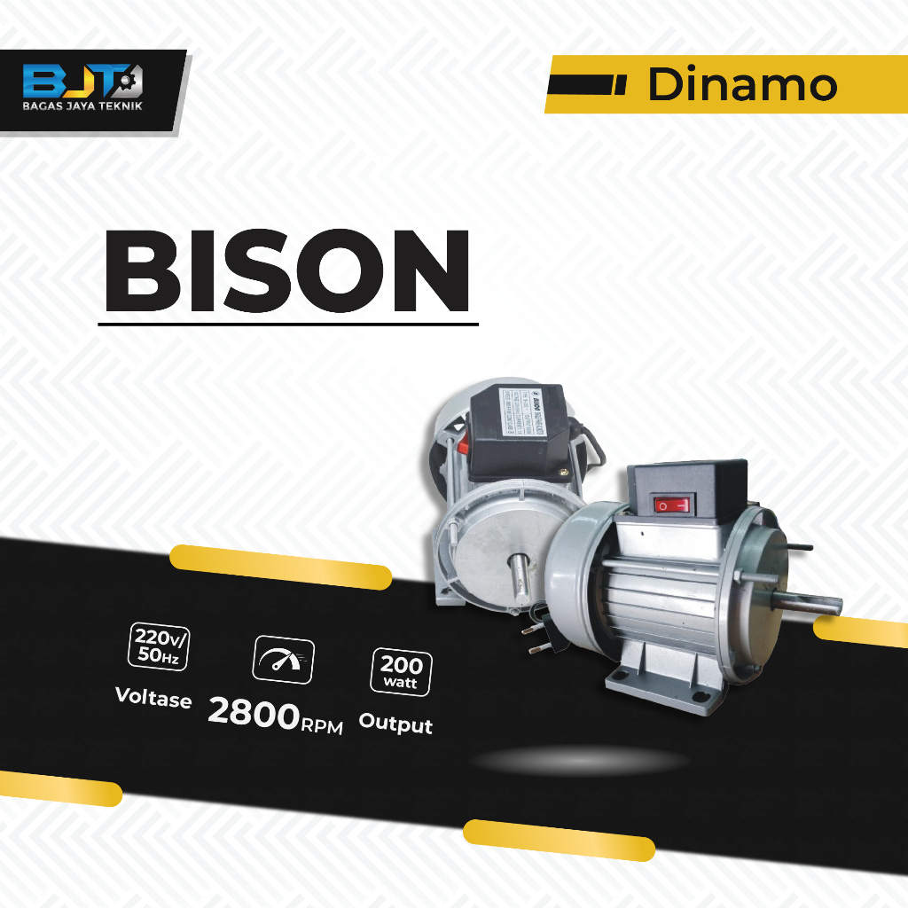 Dinamo Motor Dinamo BISON Dinamo Parut Kelapa 2800RPM