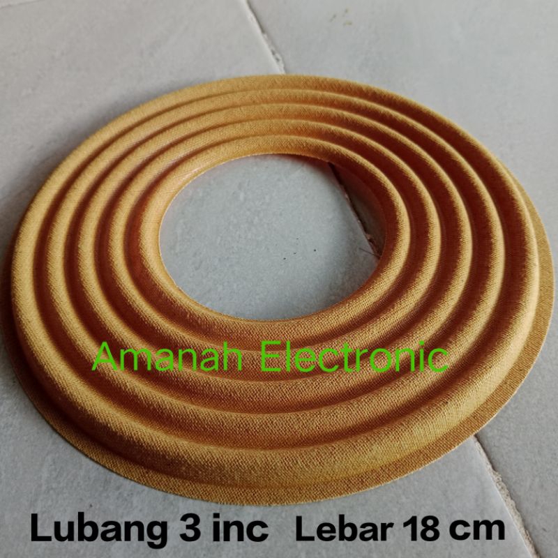 Damper Bamper speaker 15 in Lubang 3 in Lebar 18 cm