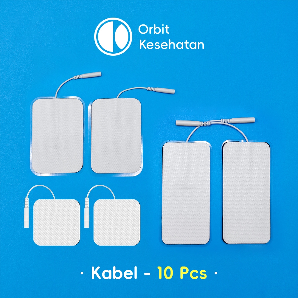 10pcs gel pad Putih Tens Electrode Pad Stimulator Pijat Elektrik Stimulator Pijat Pad Electroda EMS 
