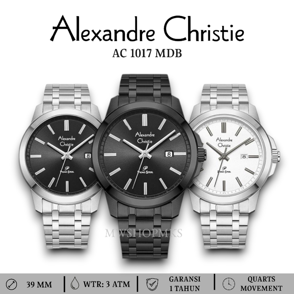 Jam Pria Alexandre Christie AC1017 AC 1017 Stainless Original Garansi Resmi Alexander Christie