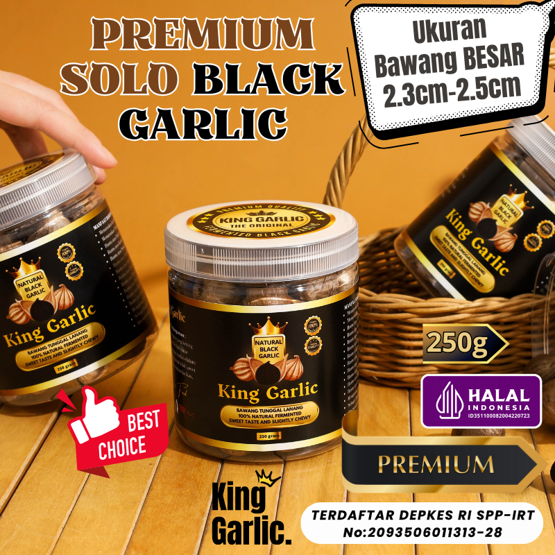 

Bawang Hitam Tunggal / Black Garlic 250g by King Garlic