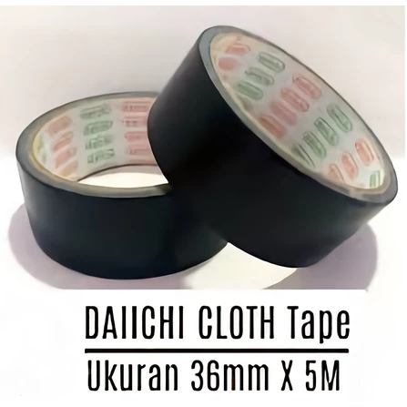 

DAIICHI CLOTH TAPE HITAM 36x5M LAKBAN JILID/LAKBAN KAIN/LAKBAN HITAM