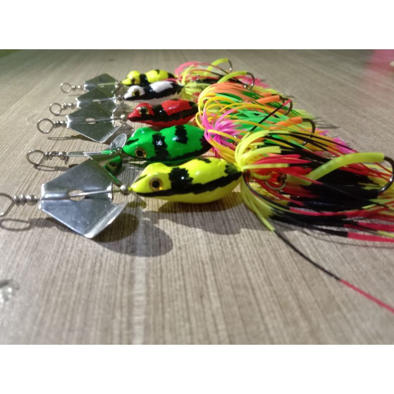 sleter mini single propeler umpan casting gabus dan toman