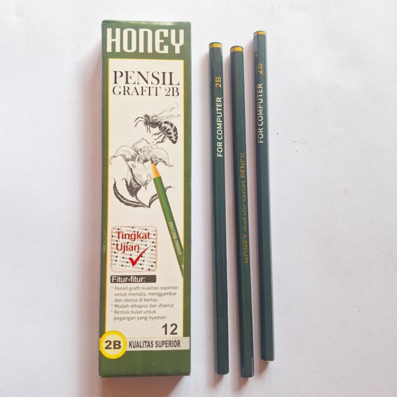 

Pensil 2B For Computer / Pensil Superior HONEY ( 12Pcs )