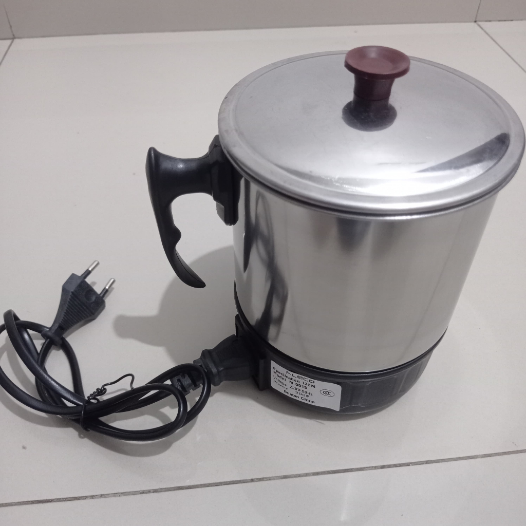 RB Teko Mug Elektrik Fleco Teko Stainless Teko Listrik Pemanas Air Listrik Gelas