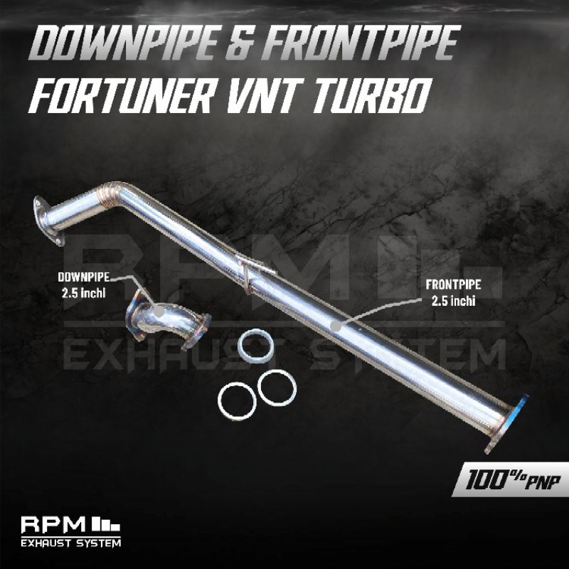 DOWNPIPE FRONTPIPE FORTUNER VNT