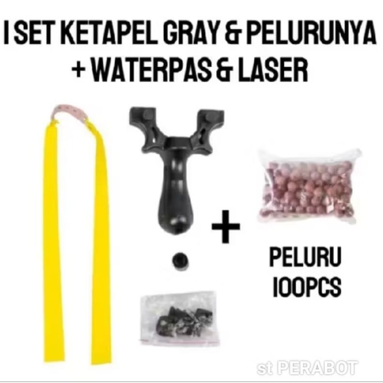 KETAPEL SATU SET + 100 PCS GOTRI brown