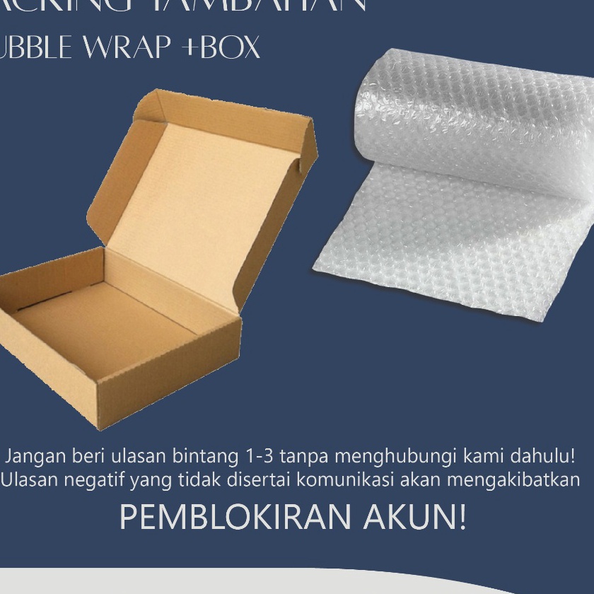 

HJ6 Packing bubble dan Kardus box JMB