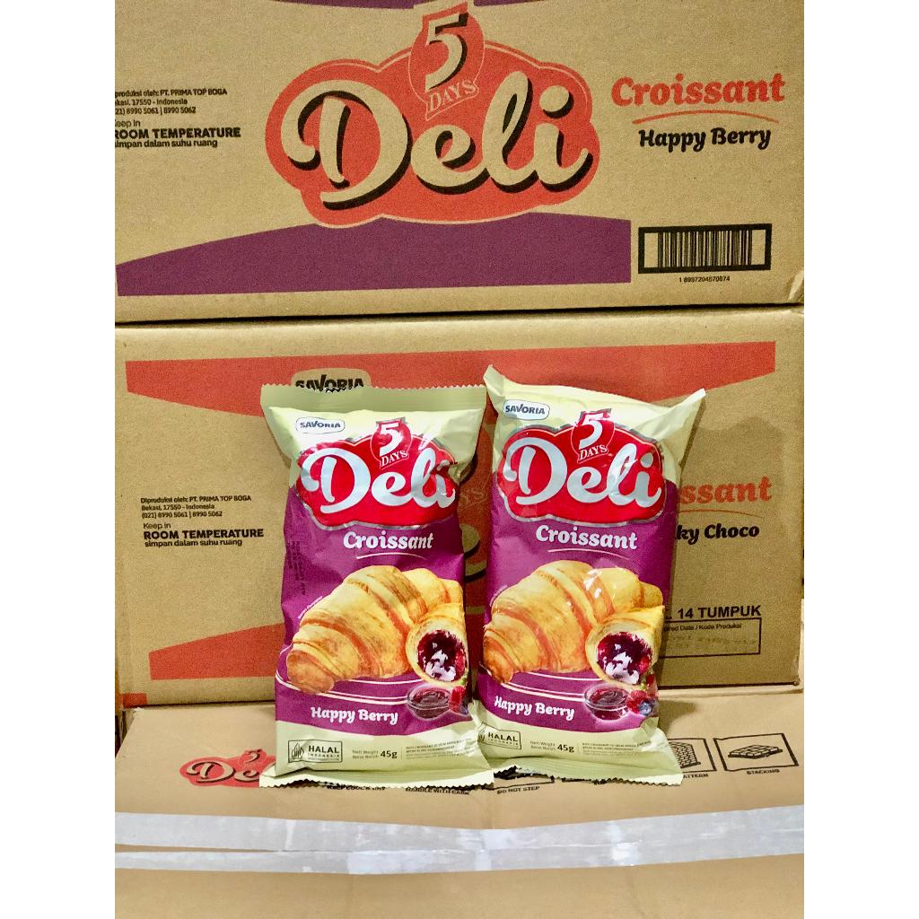 

ROTI DELI CROISSANT 5 DAYS MILKY CHOCO/HAPPY BERRY 45 G