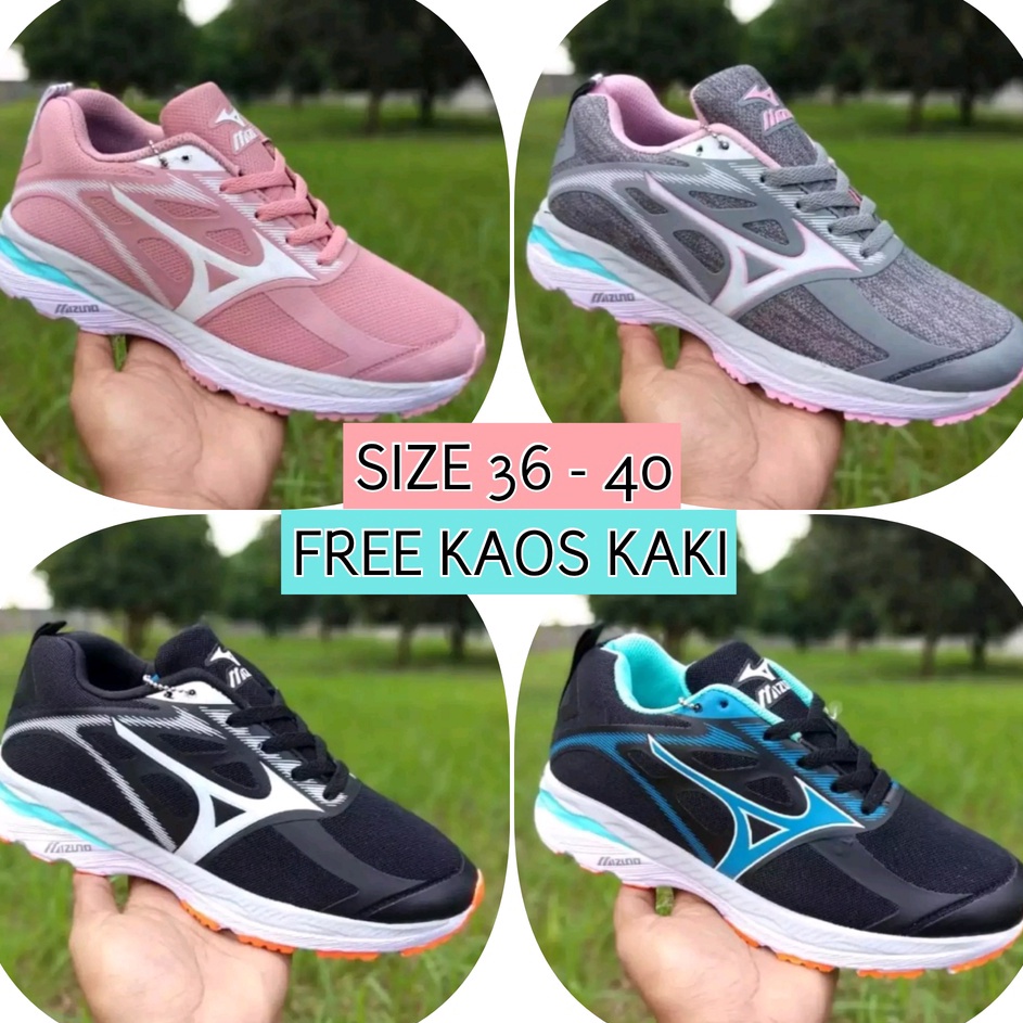 Borong Promo  SEPATU SNEAKERS WANITA MIZUNO INSPIRE  SEPATU OLAHRAGA LARI WANITA  JOGGING