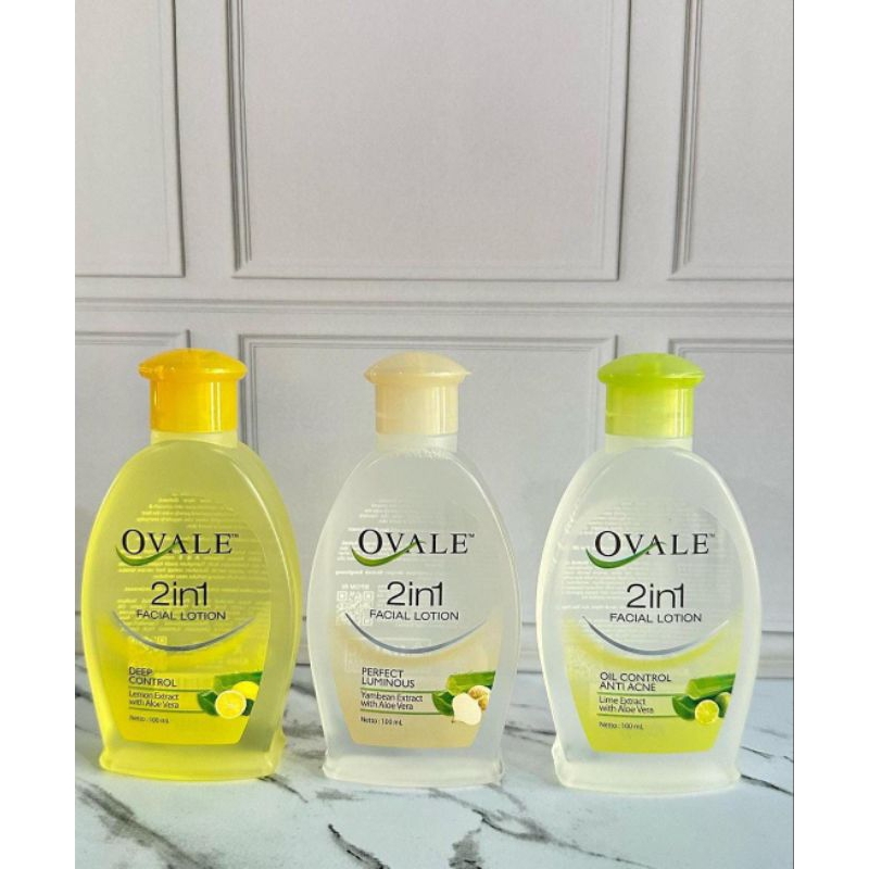 OVALE FACIAL LOTION/PEMBERSIH WAJAH OVAL 200 ML,100 ML MURAH/CLEANSER OVAL OVALE 2IN1